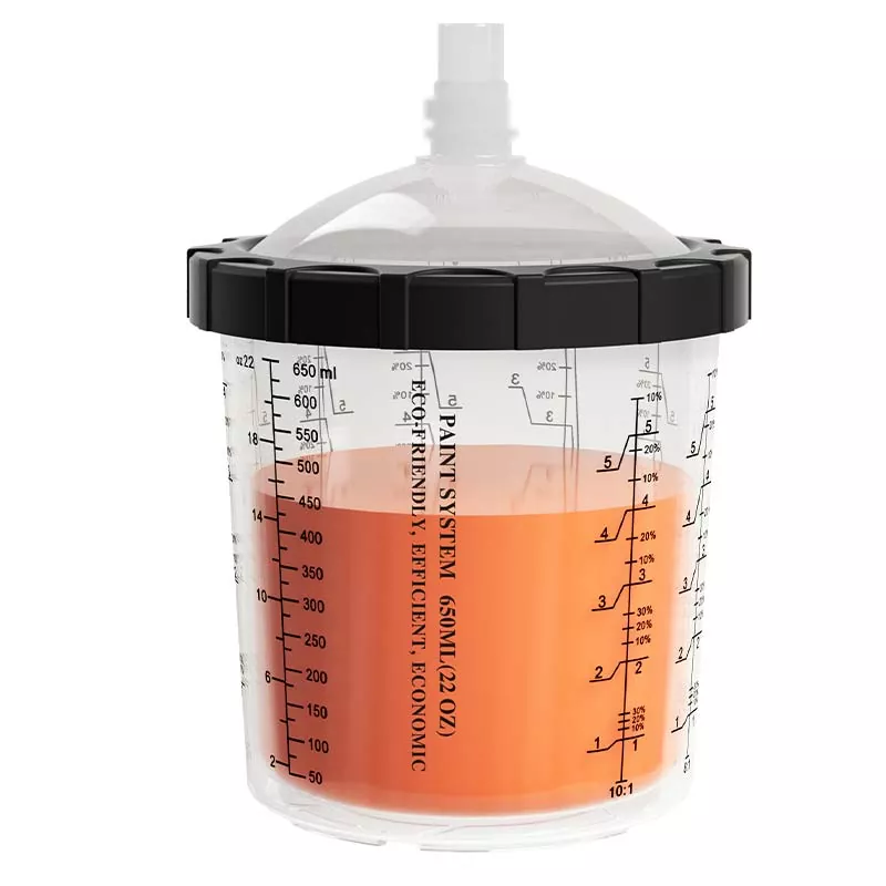 650ML डिस्पोजेबल पेंट कप सिस्टम 4.0